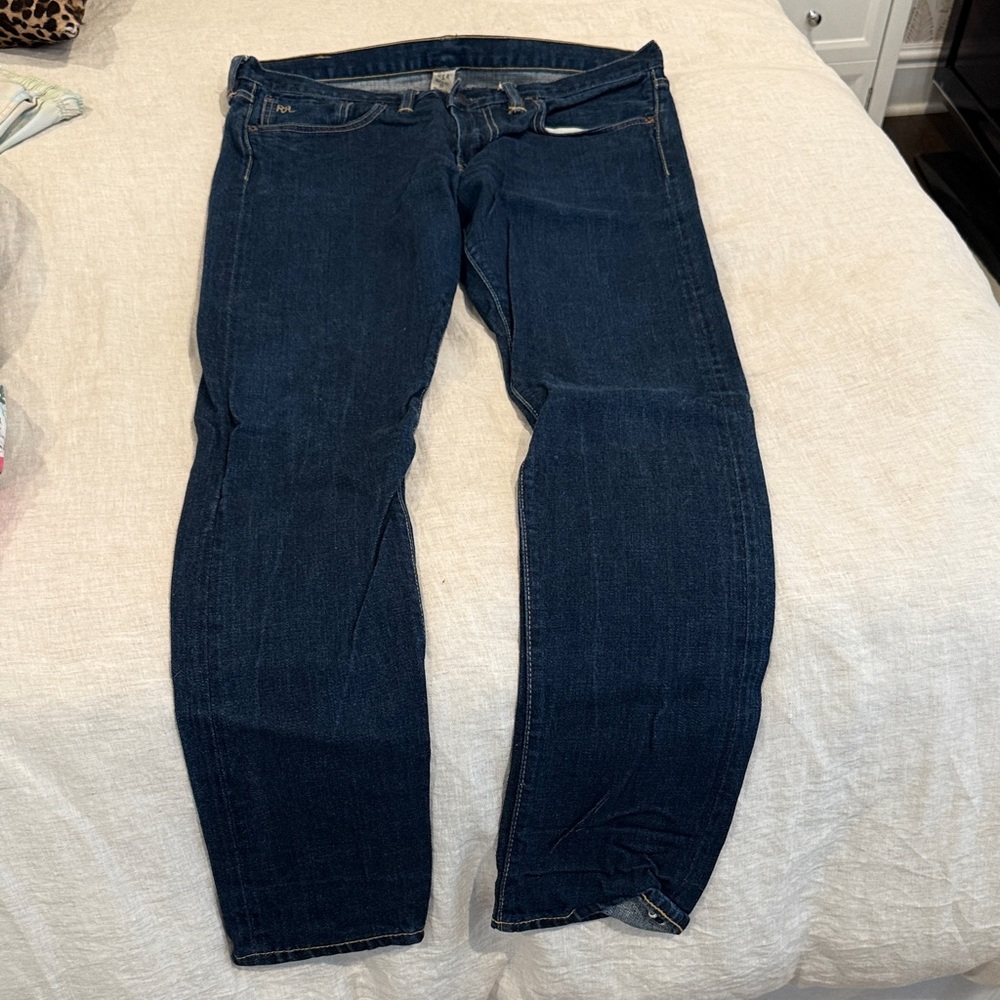Ralph Lauren Double RL Women's Skinny Jeans in Dark Blue